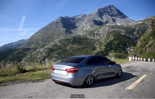 Фото занижения Лады Весты