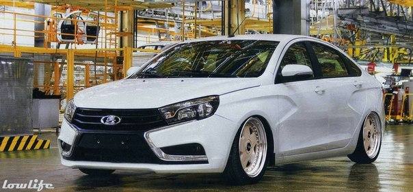 Фото занижения Лады Весты