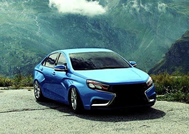 Фото занижения Лады Весты