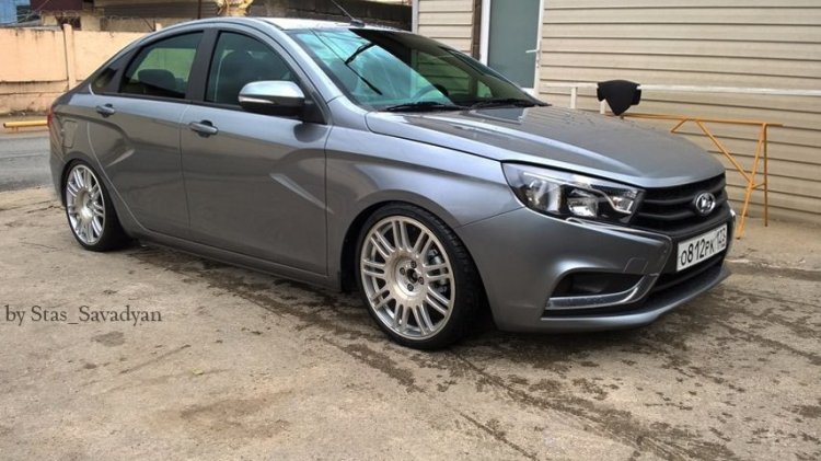 Фото занижения Лады Весты