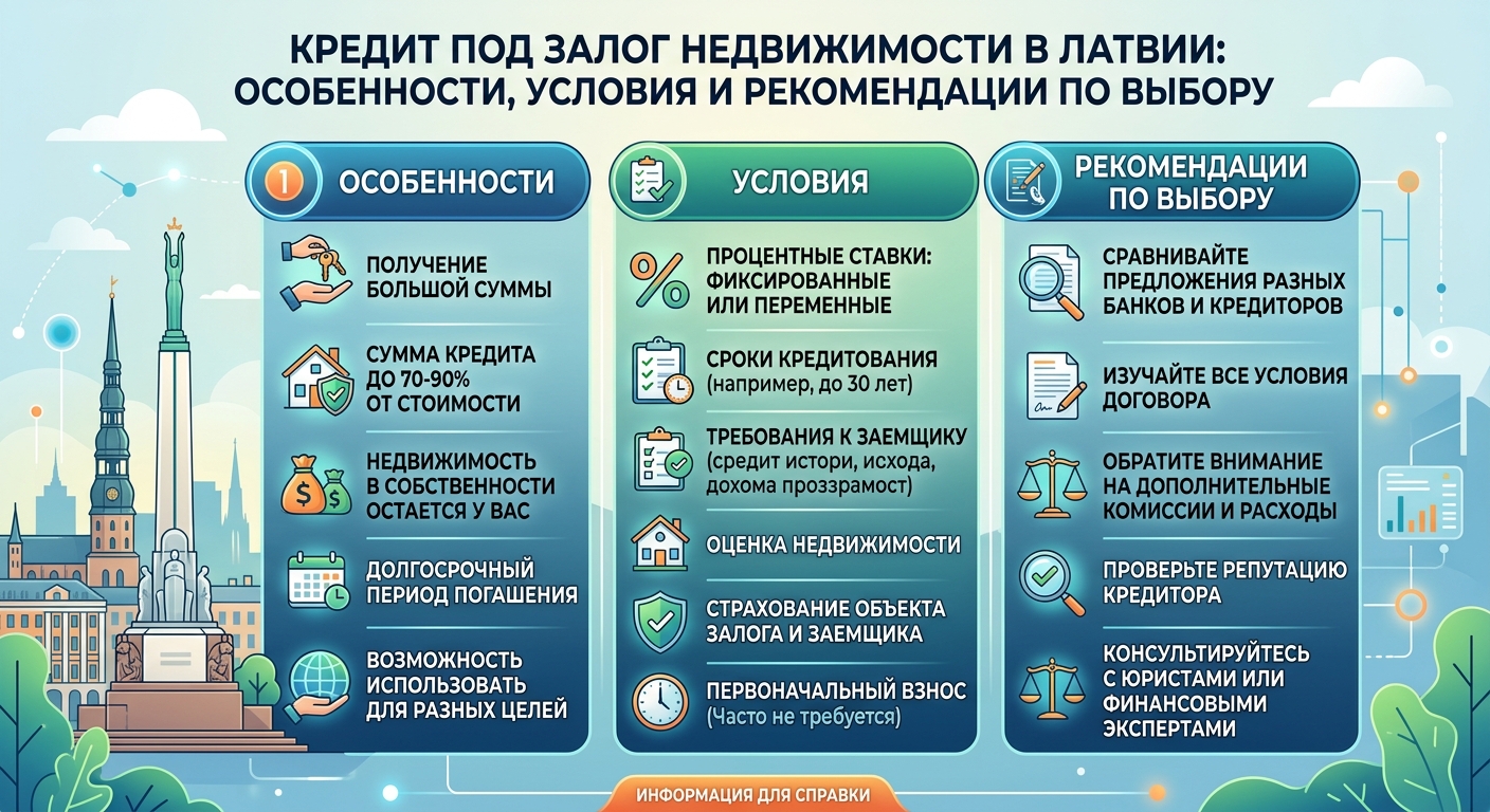 Кредит под залог недвижимости в Латвии: особенности, условия и рекомендации по выбору