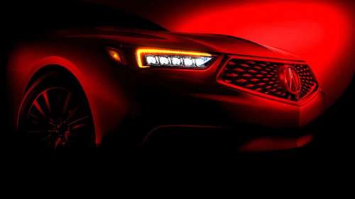 Acura распространила первый снимок обновленного 4-дверного TLX
