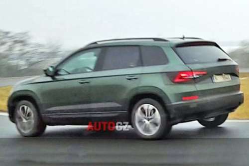 Новая Skoda Yeti впервые показалась папарацци