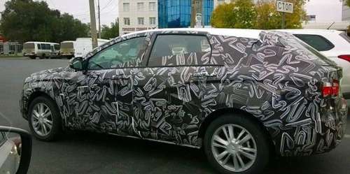 LADA Vesta в кузове универсал вновь попался папарацци