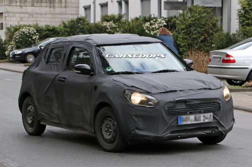 Новенький Suzuki Swift первый раз попался на тестах