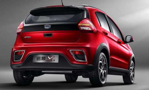 Базовый кросс Geely получил новые снимки