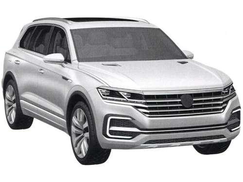 Новый Volkswagen Touareg предстал на патентных изображениях