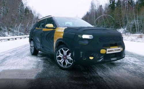 Кроссовер Kia Seltos испытали на полигоне в России