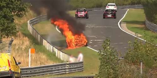 Самые опасные ситуации на Нюрбургринге за последние 3 месяца